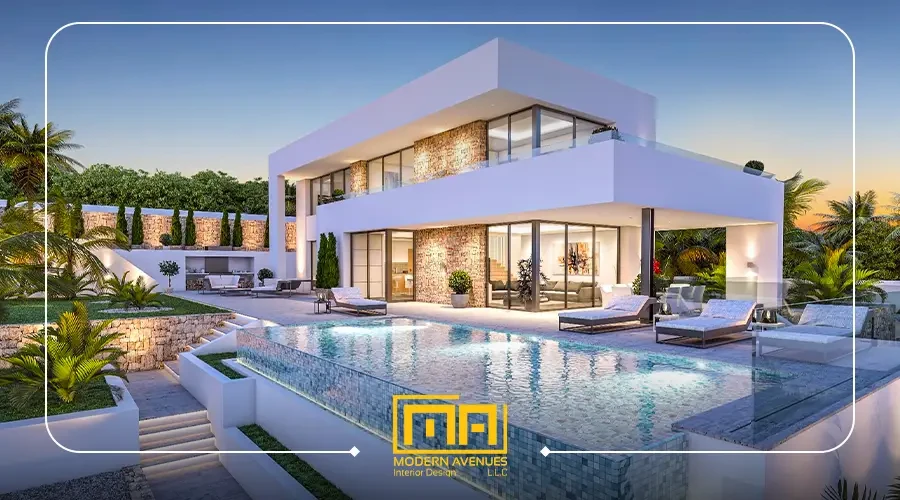 مخططات فلل حديثة دورين image